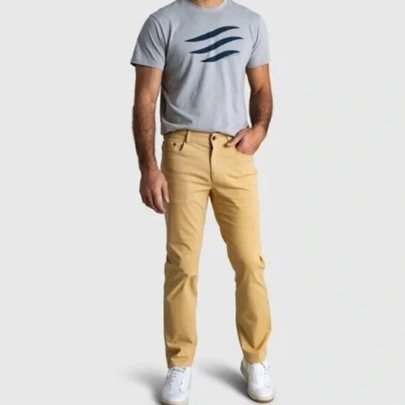 UNITED by Blue NWT Impact Collection Men's Chino Khaki 5 Pocket Pant Curry 36 - Picture 8 of 9